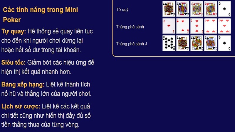 Bí quyết thắng game mini poker